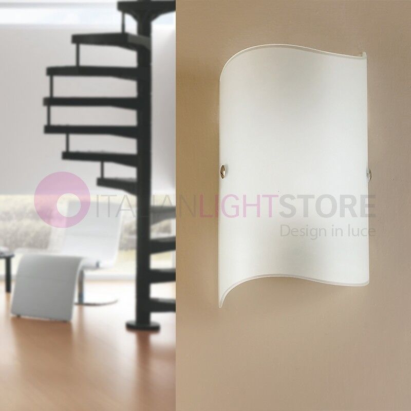 Due P Illuminazione Pass Mini Applique Lampada A Parete Moderna In Vetro Curvato