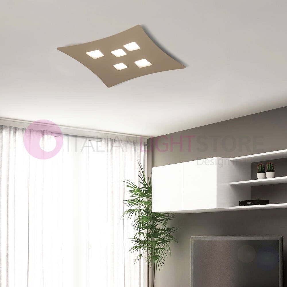 Gea Luce Srl Isotta Plafoniera A Soffitto Moderna 50x55 Cm