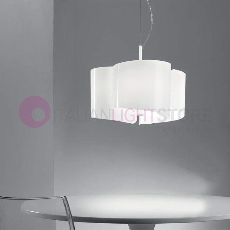 Selene Illuminazione Papiro Lampada A Sospensione In Cristallo D.46 Design Moderno