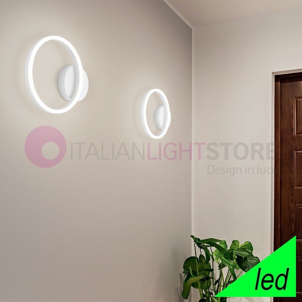 Fabas Luce Giotto Plafoniera Led A Soffitto E Parete Cerchio Luminoso D.30