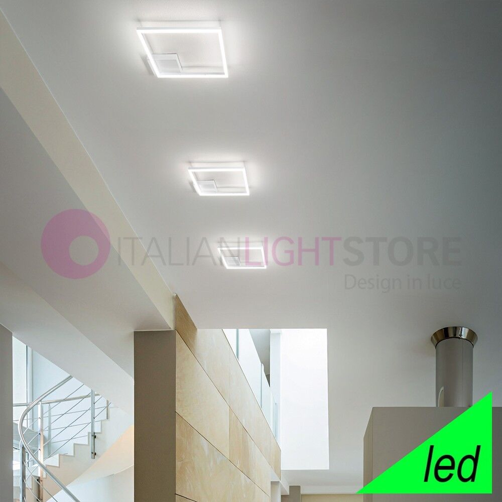 Fabas Luce Bard Plafoniera Led Integrato 39w L. 42 Design Moderno