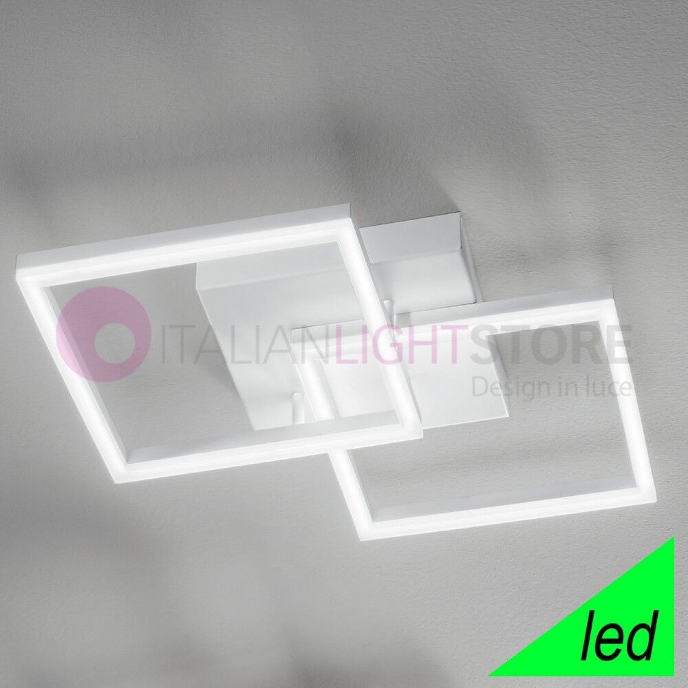 Fabas Luce Bard Plafoniera Led Integrato 39w L. 45 Design Moderno