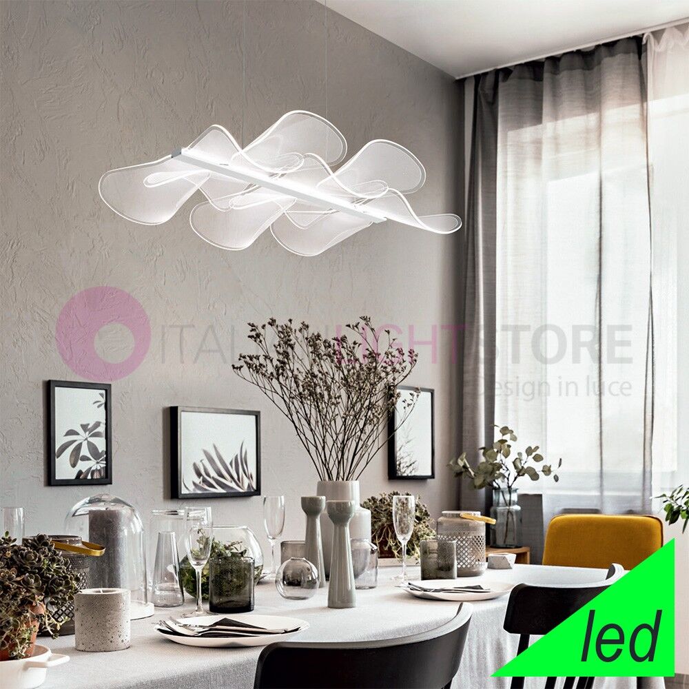 Fabas Luce Sylvie Lampada A Sospensione A Led Integrato L. 78x37 Design Moderno