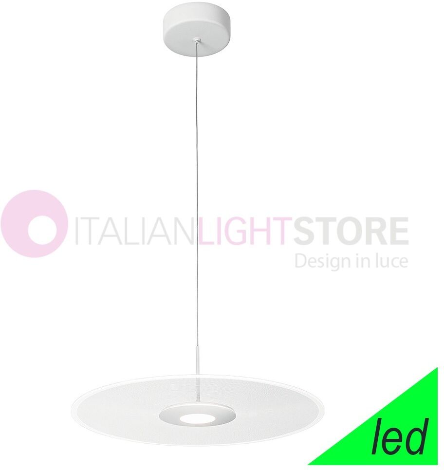 Fabas Luce Anemone Sospensione Led Moderna Disco D.45