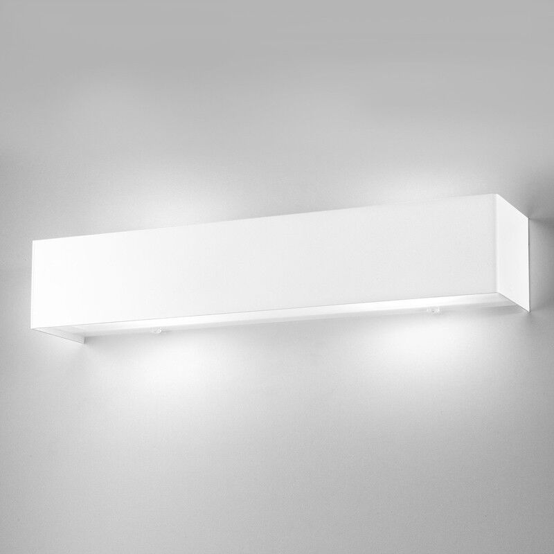 Antealuce Linear Metal White Applique In Metallo Bianco L.48 Cm