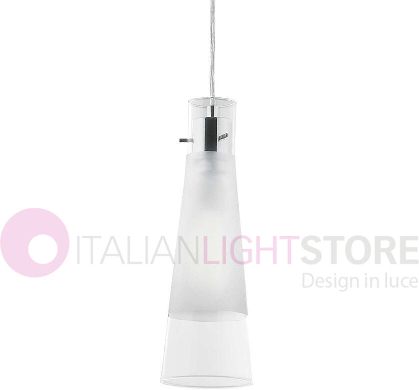 Ideal Lux Kuky  Sospensione Singola Vetro D.11 Cm Design Moderno