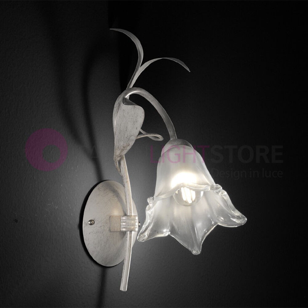 Iris Luce Martina Applique In Ferro Stile Rustico Arte Povera