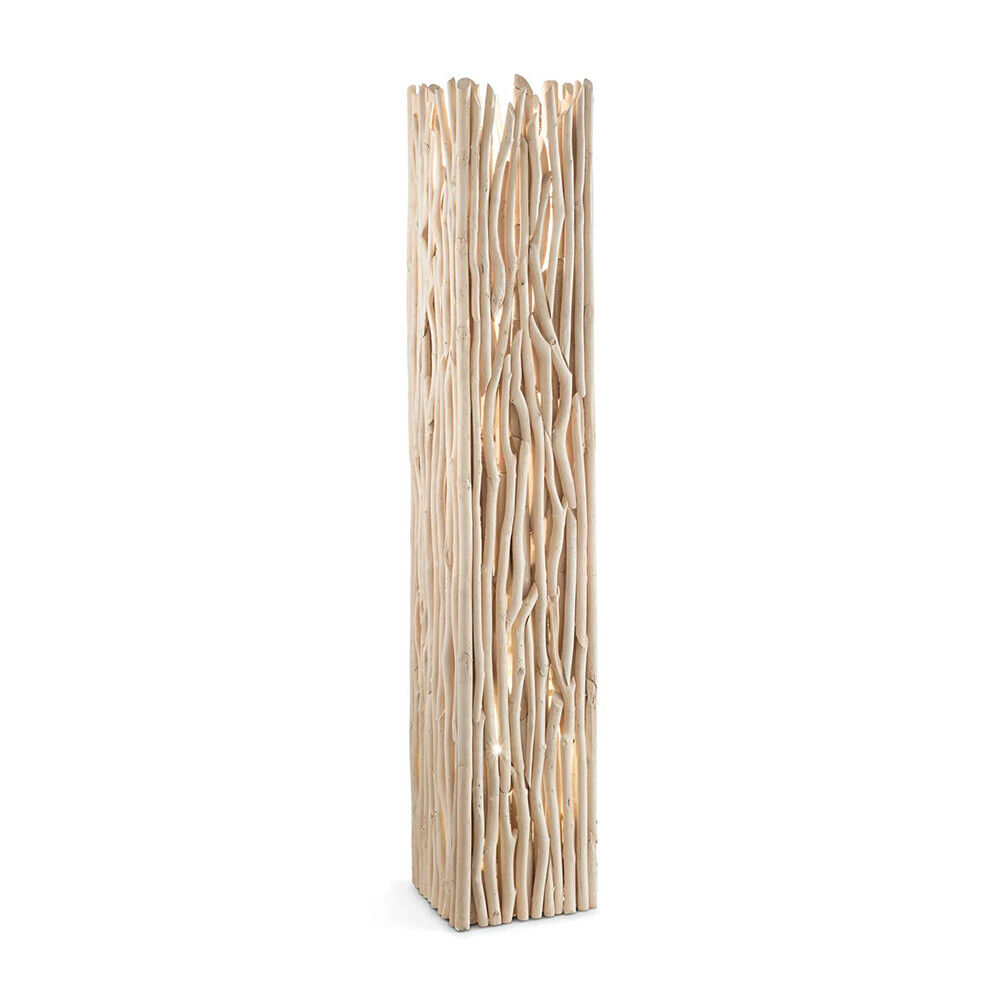 Ideal Lux Driftwood  Piantana Totem In Legno Stile Nordico