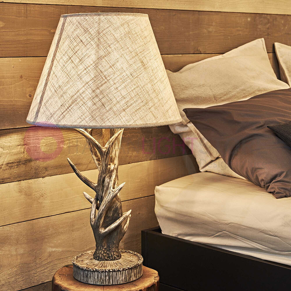 Ideal Lux Chalet  Lampada Da Tavolo Stile Rustico Montanaro