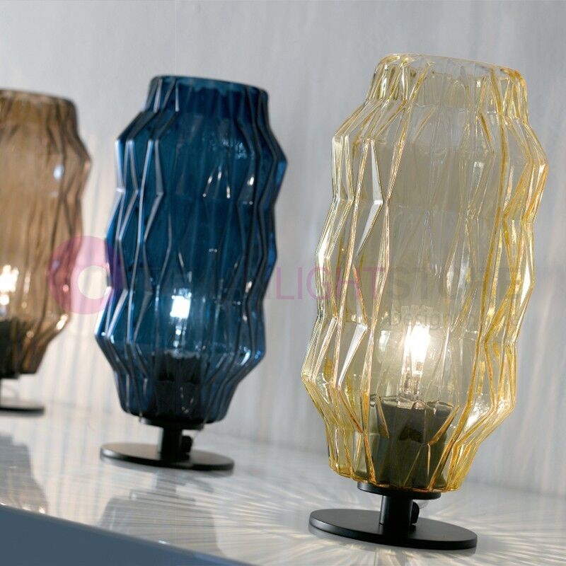 Selene Illuminazione Origami Lampada Da Tavolo In Vetro Soffiato Colorato Design Moderno