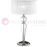 Ideal Lux Duchessa  Lampada Da Tavolo Moderna Con Paralume D.36 Cm