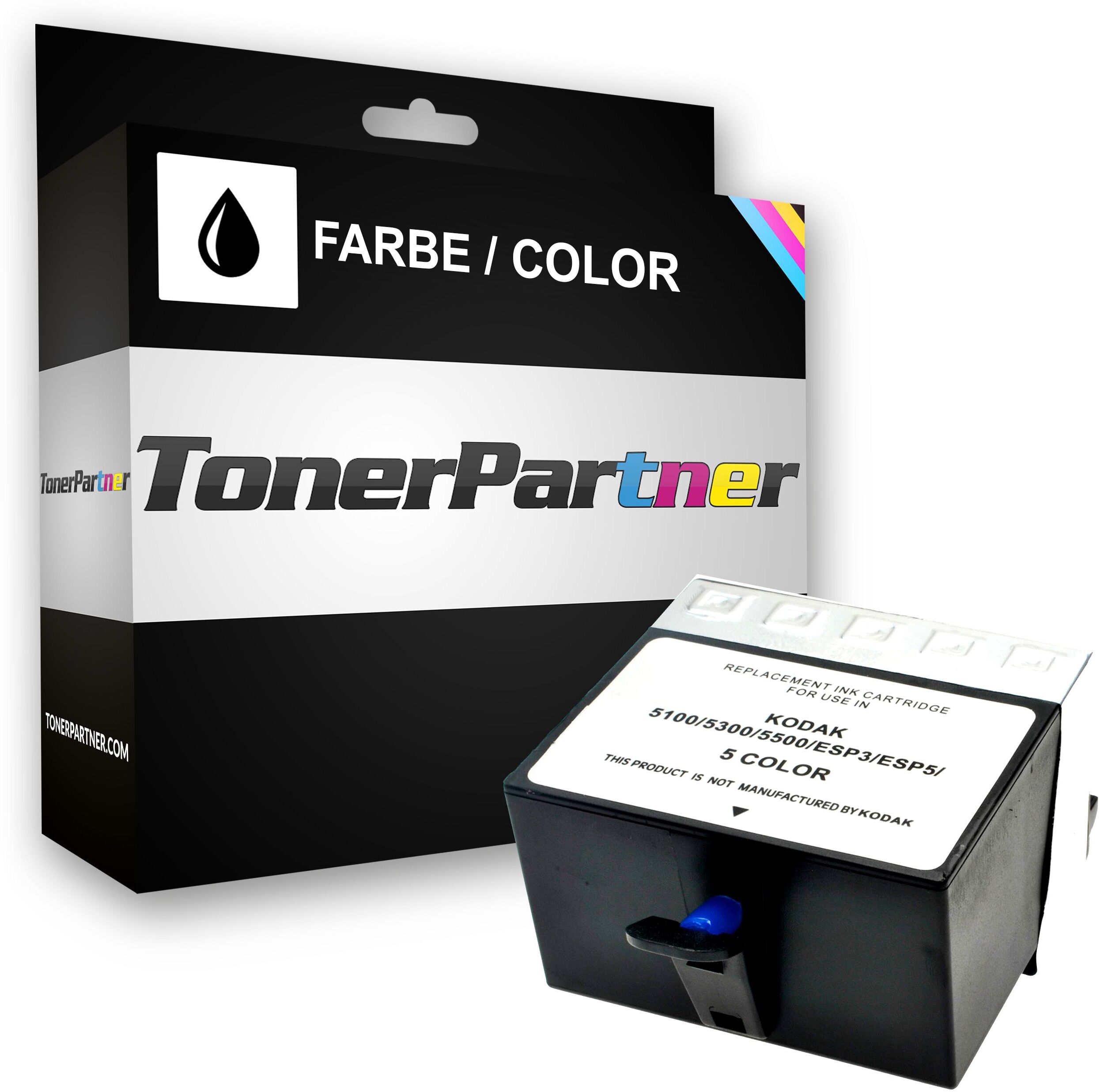 TonerPartner Compatibile con Kodak Easyshare 5500 Cartuccia stampante (10C / 3949930) colore, 490 pagine, 2.06 cent per pagina, Contenuto: 62 ml di TonerPartner Compatibile con Kodak Easyshare 5500 Cartuccia stampante (10C / 3949930) colore, 490 pagine, 2.06 cent per pagina, Contenuto: 62 ml di