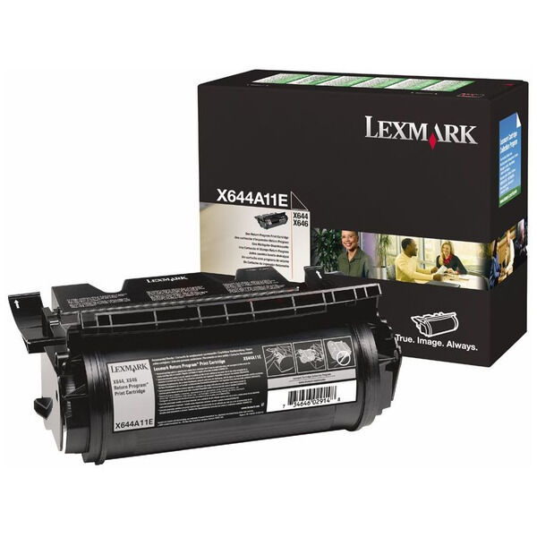 Lexmark Originale  X 644 E Toner (X644A11E) nero, 10,000 pagine, 3.54 cent per pagina - sostituito Toner X644A11E per  X 644E