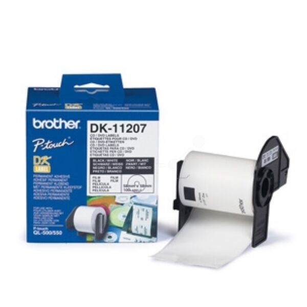 Brother Originale  P-Touch QL 500 Etichette (DK-11207) 58mm, Contenuto: 100 - sostituito Labels DK11207 per  P-Touch QL500