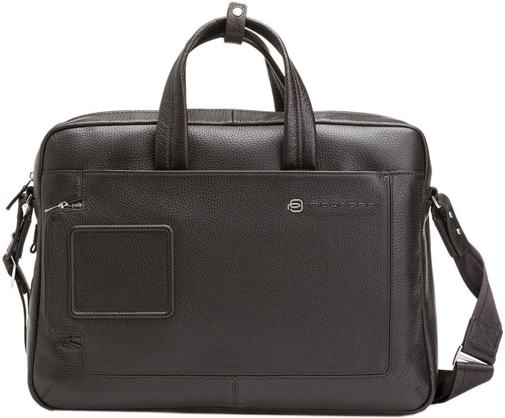 Piquadro Cartella in pelle martellata testa di moro Piquadro Cartella in pelle martellata testa di moro