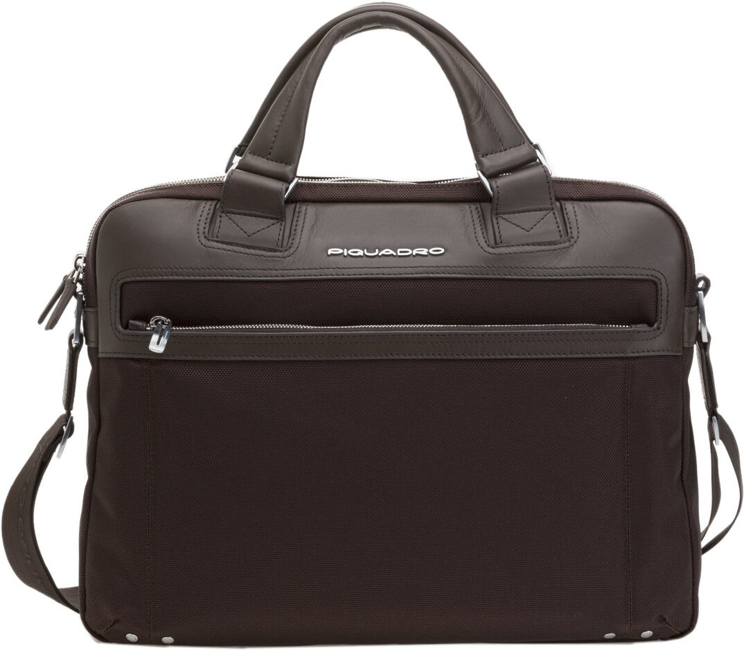 Piquadro Cartella a due comparti testa di moro Piquadro Cartella a due comparti testa di moro