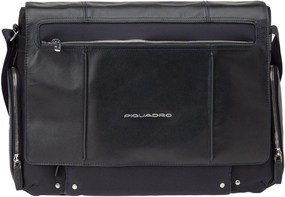 Piquadro Messenger multitasking in tessuto tecnico blu Piquadro Messenger multitasking in tessuto tecnico blu