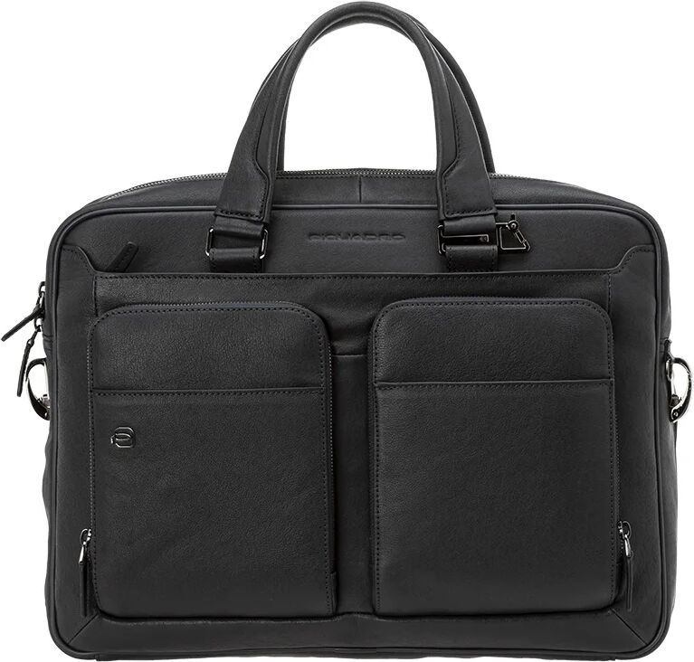 Piquadro Cartellina sottile in pelle due manici Piquadro Cartellina sottile in pelle due manici