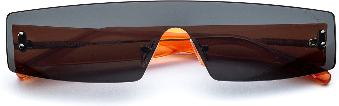 Saraghina Mascherina futura1 da sole con aste arancioni Saraghina Mascherina futura1 da sole con aste arancioni