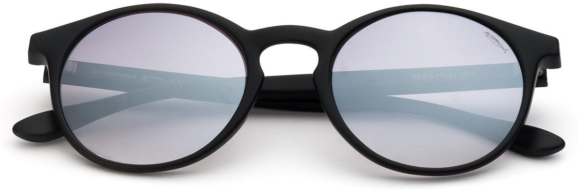 Saraghina Occhiali da sole Gilda nero/satinato lente flash argento Saraghina Occhiali da sole Gilda nero/satinato lente flash argento