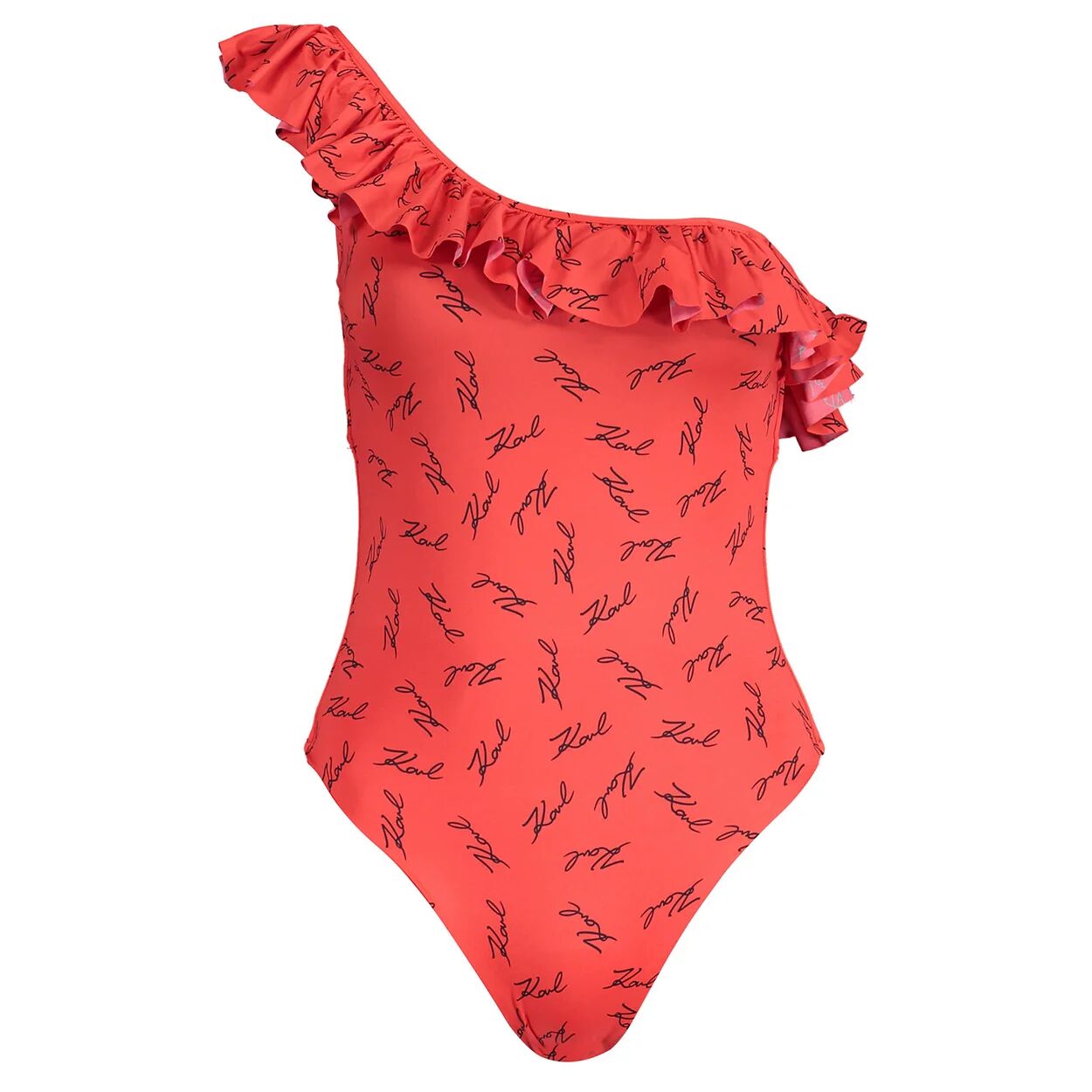 Lagerfeld Costume intero monospalla rosso Lagerfeld Costume intero monospalla rosso