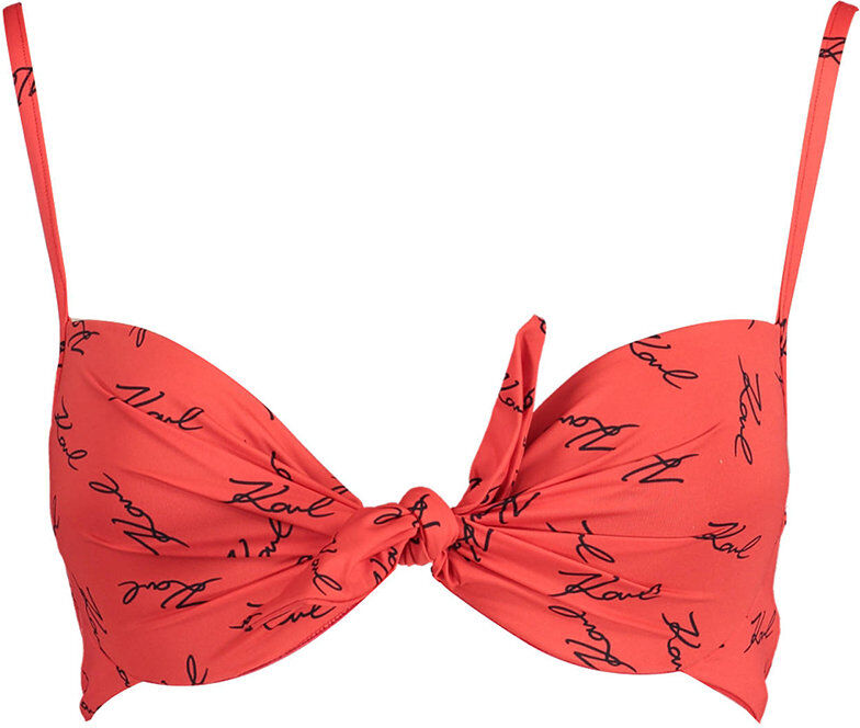 Lagerfeld Costume con nodo rosso Lagerfeld Costume con nodo rosso