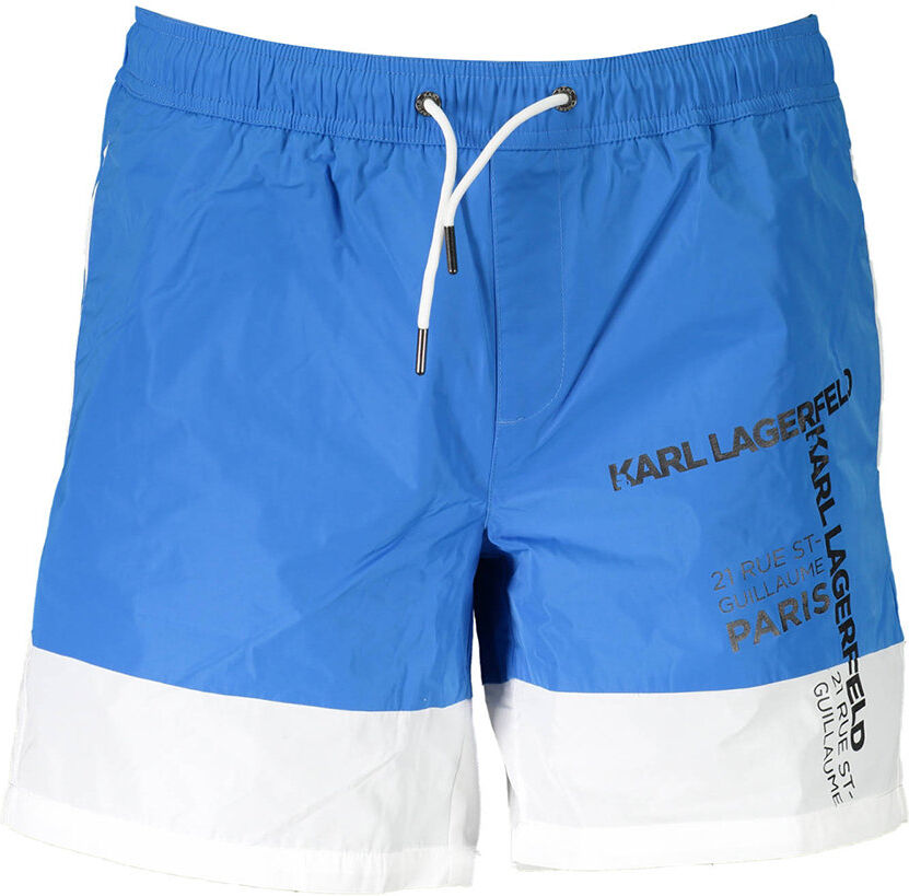 Lagerfeld Boxer da mare con dettagli colorati azzurro Lagerfeld Boxer da mare con dettagli colorati azzurro