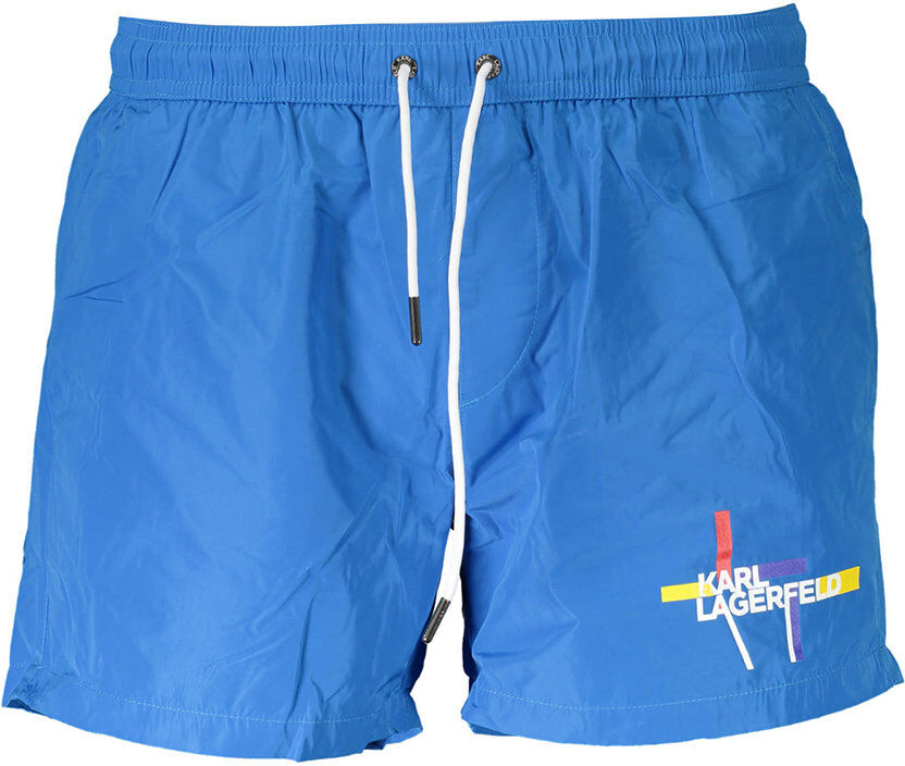 Lagerfeld Boxer da mare media lunghezza azzurro Lagerfeld Boxer da mare media lunghezza azzurro