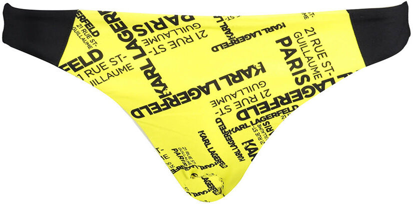 Lagerfeld Slip da mare con inserti colorati giallo Lagerfeld Slip da mare con inserti colorati giallo
