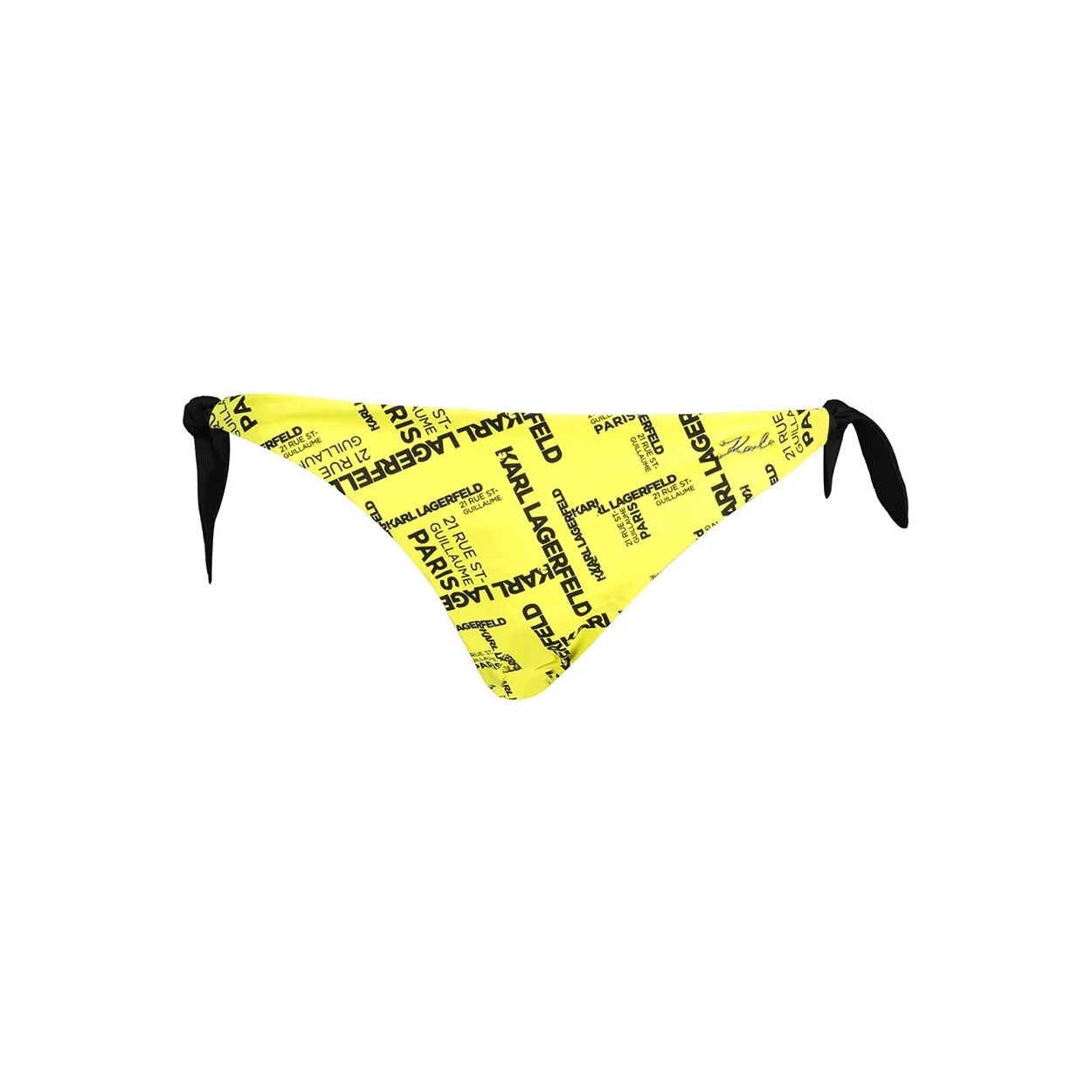 Lagerfeld Slip da mare con logo all over giallo