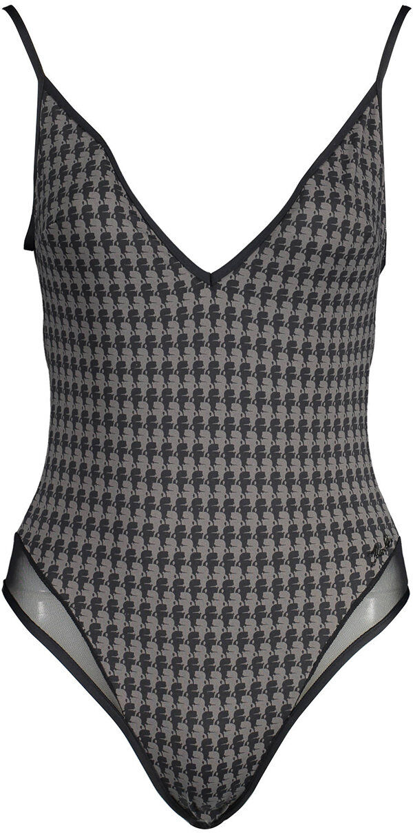 Lagerfeld Costume intero con microfantasia nero Lagerfeld Costume intero con microfantasia nero