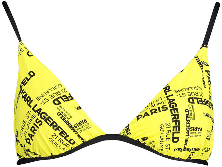 Lagerfeld Costume a triangolo con logo giallo Lagerfeld Costume a triangolo con logo giallo