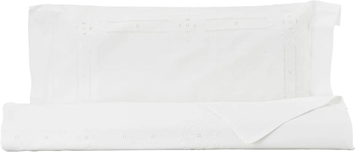 Zenoni & Colombi Parure copripiumino singolo Punto Antico TOSCANO, bianco Zenoni & Colombi Parure copripiumino singolo Punto Antico TOSCANO, bianco