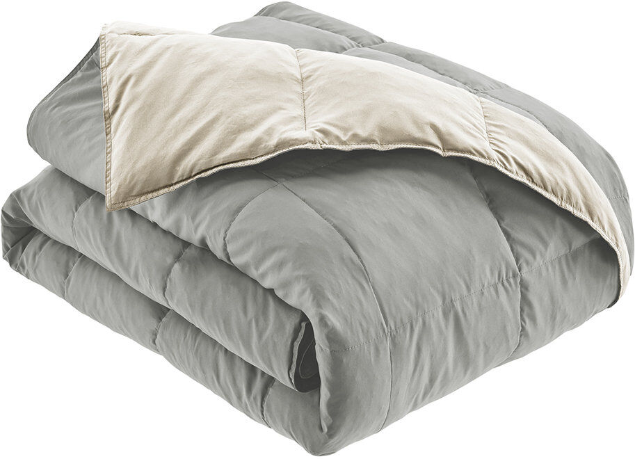 Piumoni in piuma naturale Piumone Bicolore Grigio/Ecru' in piuma naturale Piumoni in piuma naturale Piumone Bicolore Grigio/Ecru' in piuma naturale