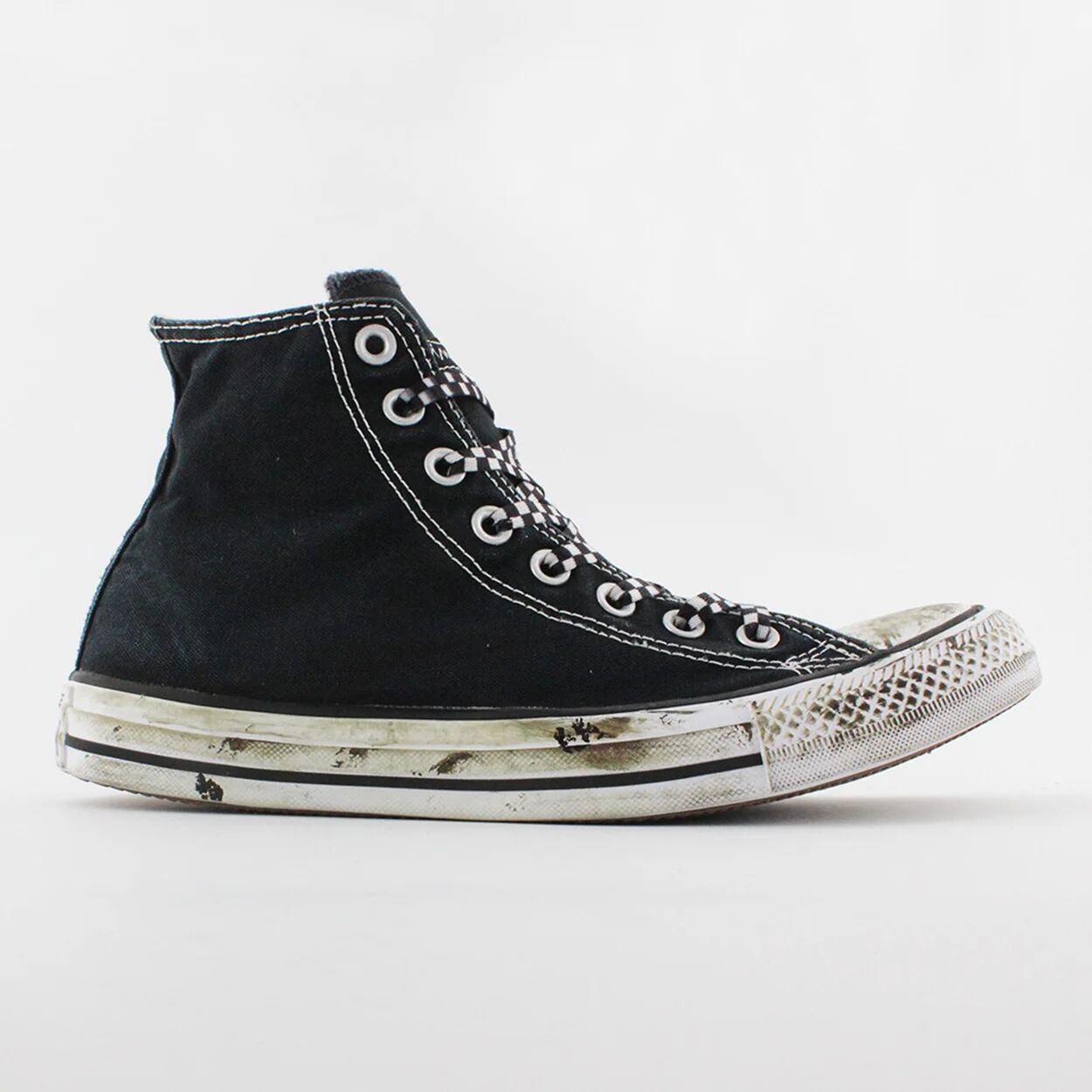 Mimanera CONVERSE ALL STAR Sneakers in tela sporcate con vernice nere