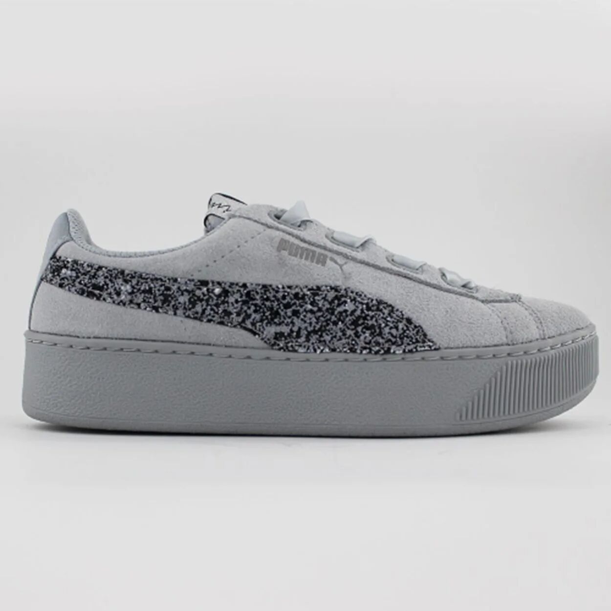 Mimanera PUMA Sneakers in suede con inserti glitter grigie