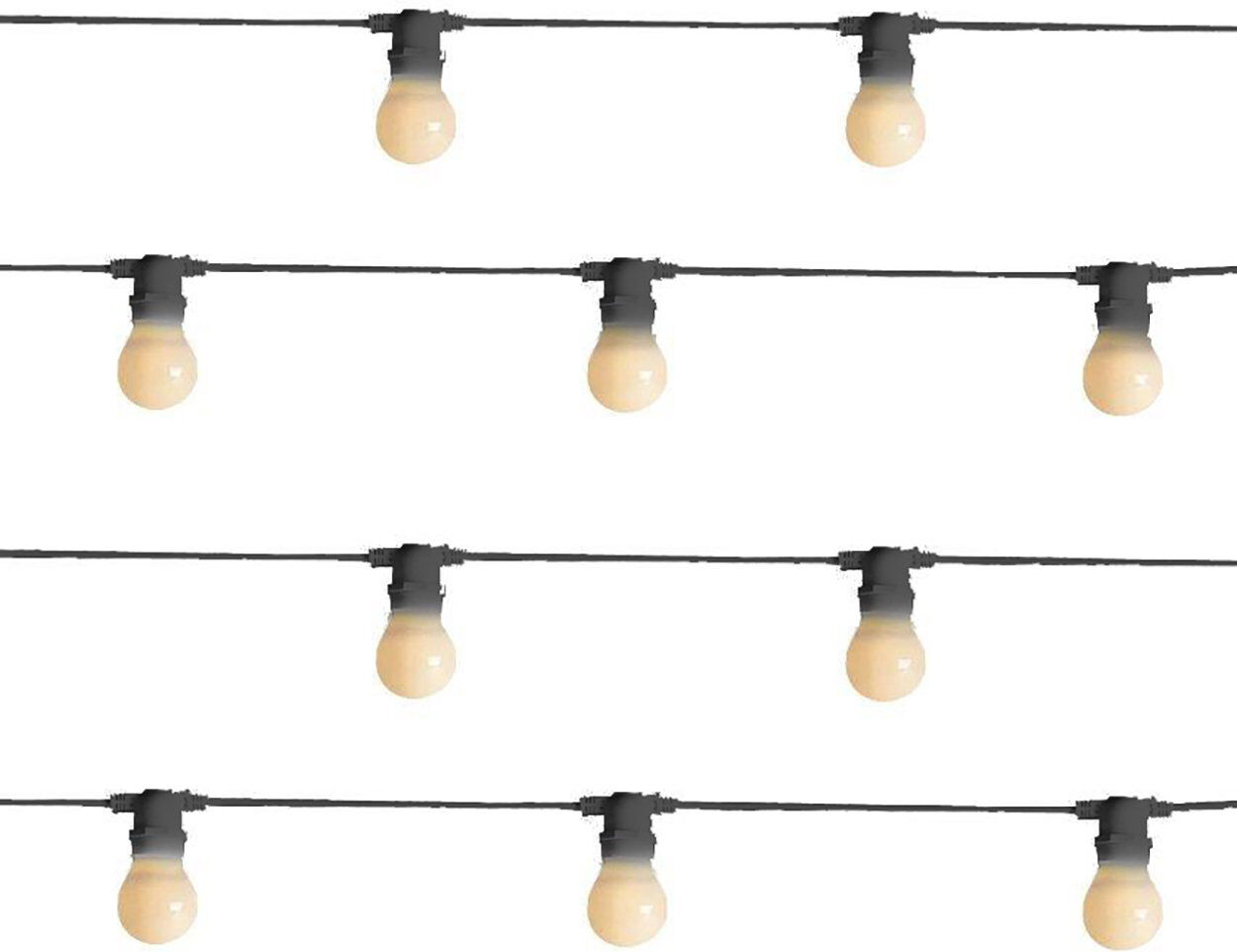 Design Oggetti Set da 10 lampadine a led con filo nero Bella Vista Design Oggetti Set da 10 lampadine a led con filo nero Bella Vista