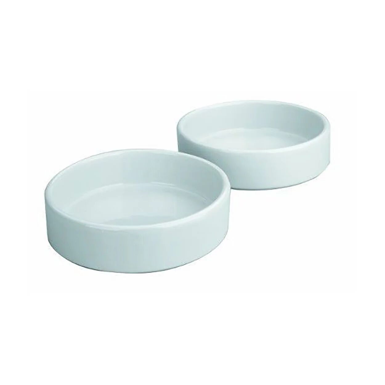 IBILI Set 2 stampi in porcellana per creme brule', bianco