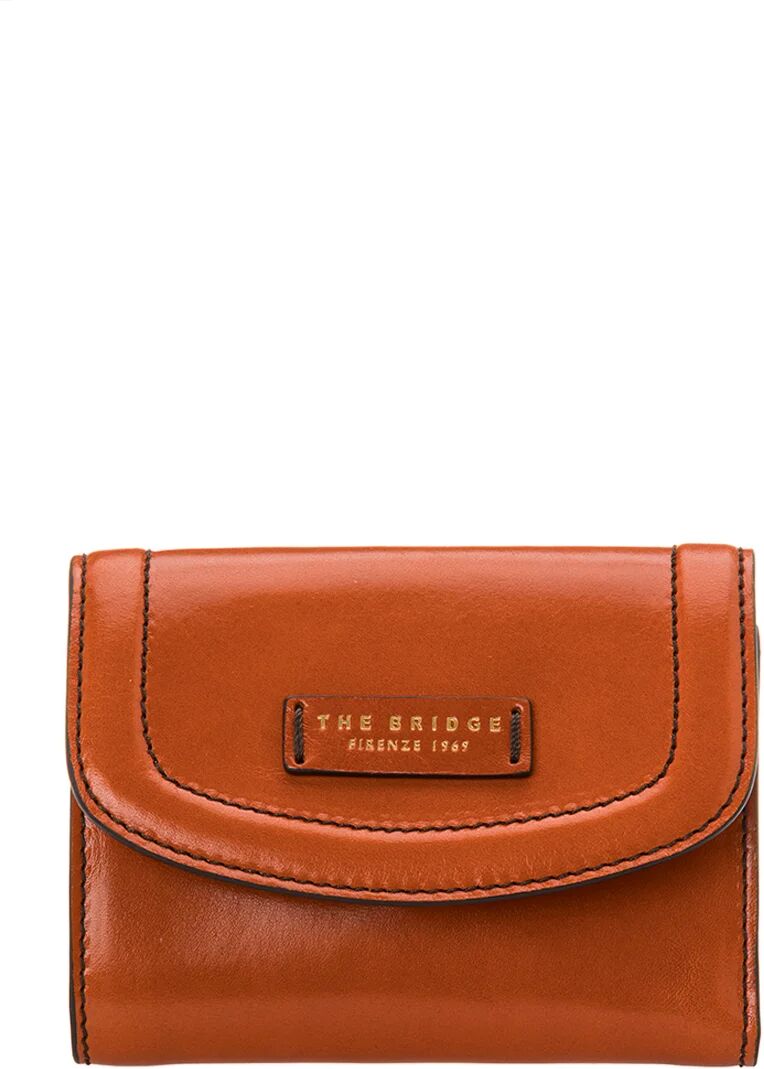 The Bridge Portafoglio piccolo con patta ambra The Bridge Portafoglio piccolo con patta ambra