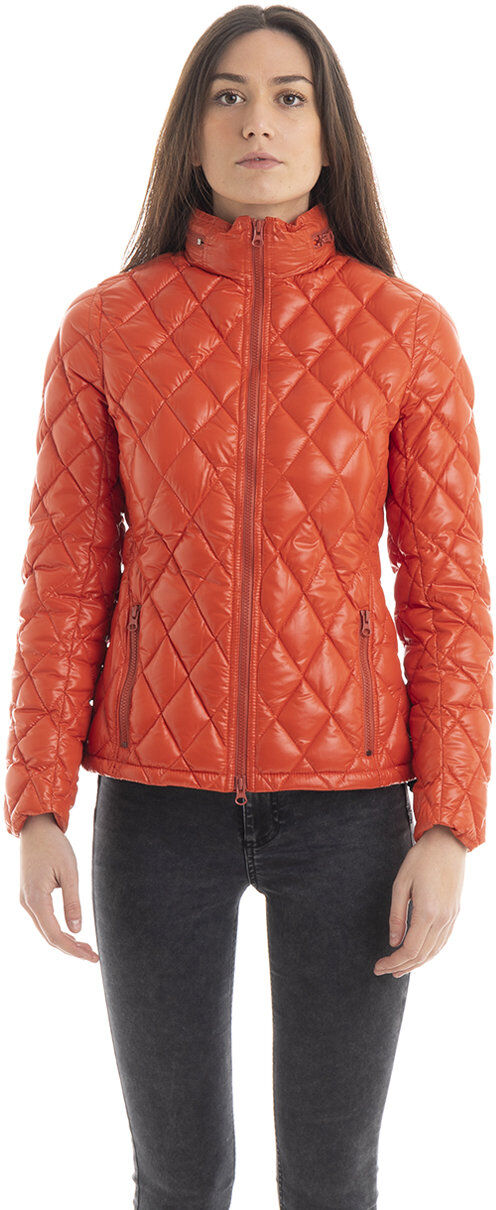 Aspesi Piumino sfiancato a rombi arancione Aspesi Piumino sfiancato a rombi arancione