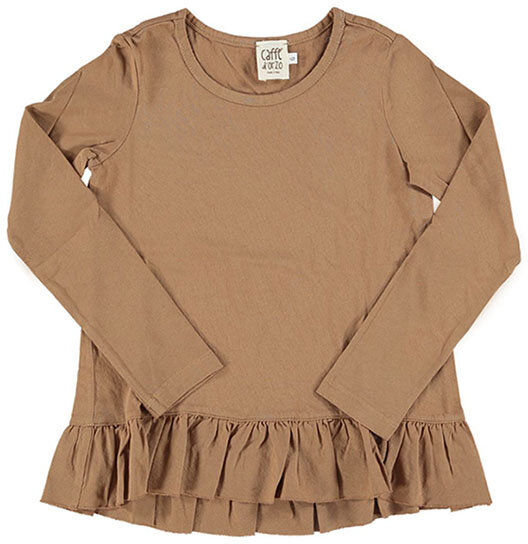 CAFFè D'ORZO I Maglia con balza color cammello CAFFè D'ORZO I Maglia con balza color cammello