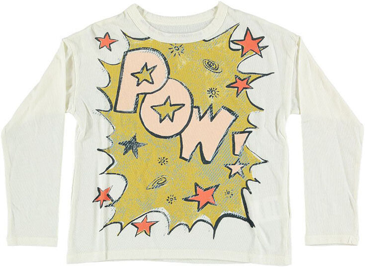 BELLEROSE BAMBINO T-shirt bianca con stampa multicolor BELLEROSE BAMBINO T-shirt bianca con stampa multicolor