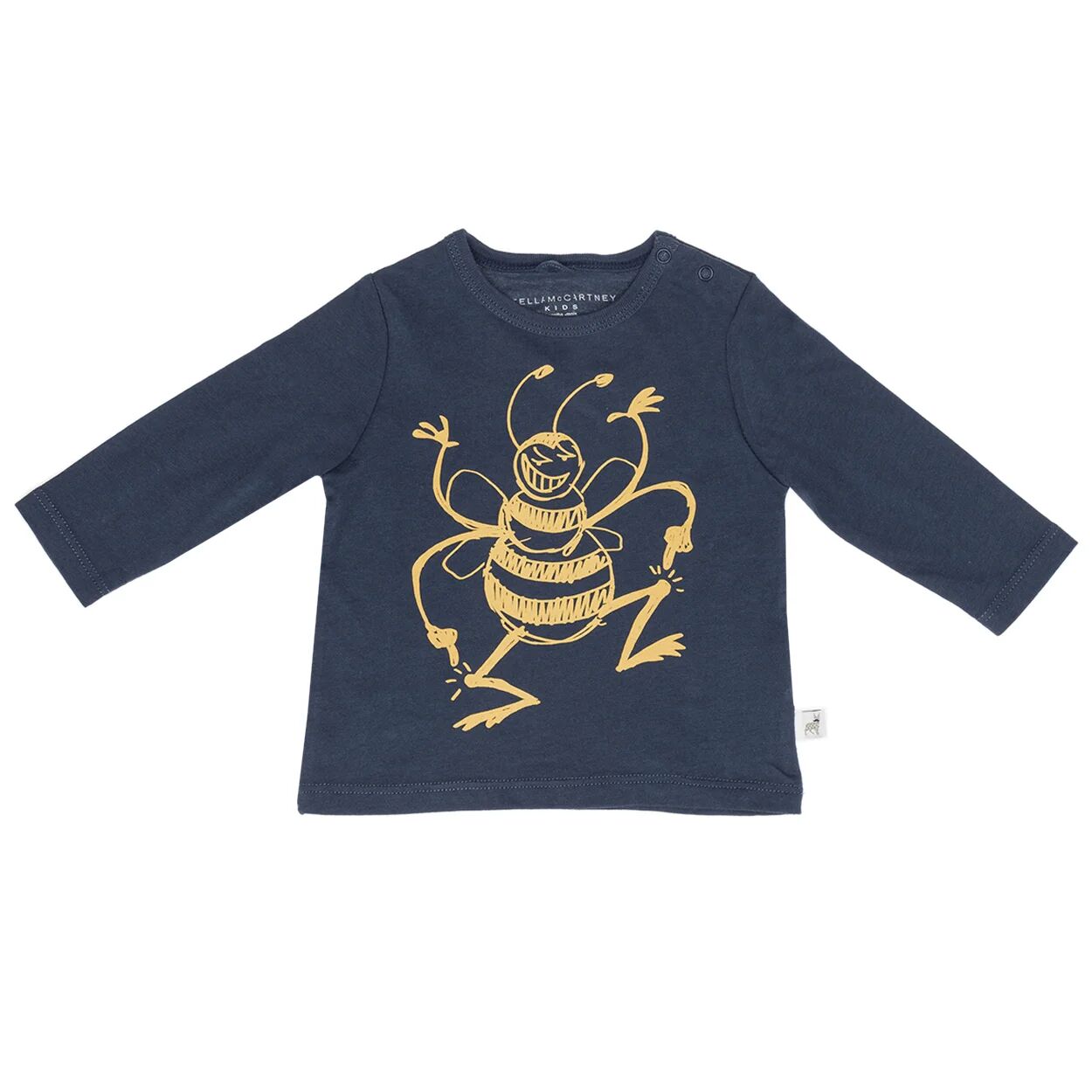 Stella McCartney T-shirt bambino stampa ape blu