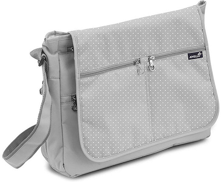 Joyello Borsa maternità COMODA, pois bianchi/grigio Joyello Borsa maternità COMODA, pois bianchi/grigio