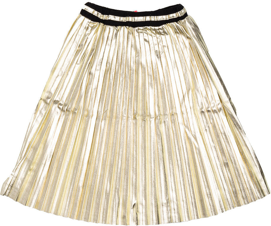 Macchia J Gonna a pieghe oro in eco pelle Macchia J Gonna a pieghe oro in eco pelle