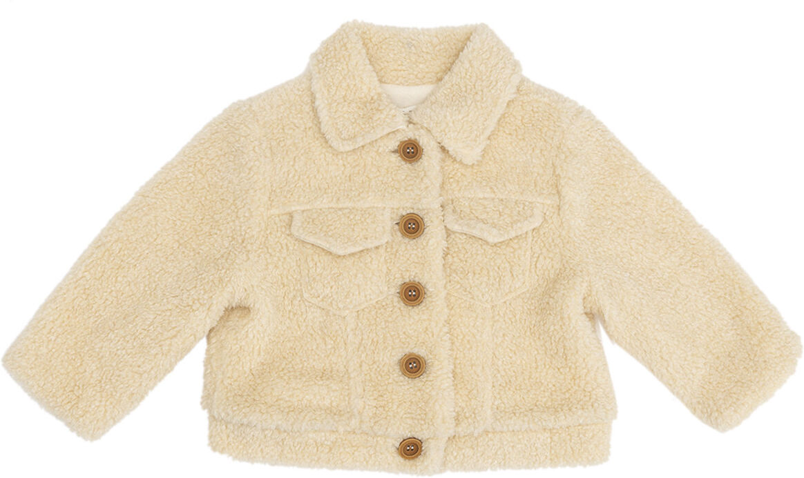 Zhoe & Tobiah Giubbino corto in orsetto bianco con colletto Zhoe & Tobiah Giubbino corto in orsetto bianco con colletto