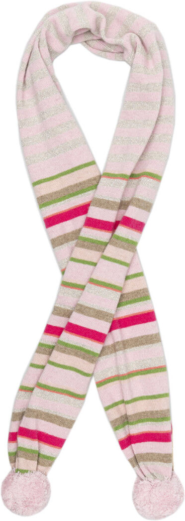 GALLO BAMBINO Sciarpa con pom pon a righe rosa GALLO BAMBINO Sciarpa con pom pon a righe rosa