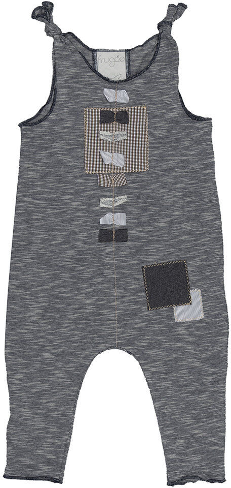 FRUGOO Salopette con toppe e fiocchi FRUGOO Salopette con toppe e fiocchi