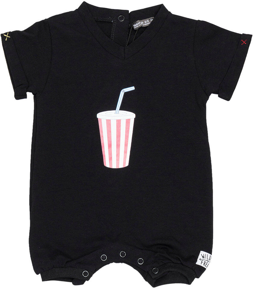 Yellowsub Tutina nera con stampa bibita Yellowsub Tutina nera con stampa bibita