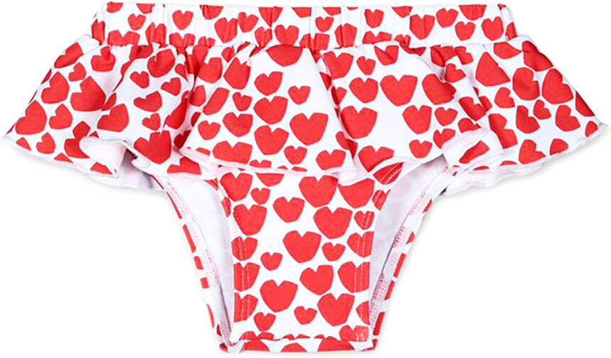 Stella McCartney Slip mare per neonata con elastico in vita e frappa Stella McCartney Slip mare per neonata con elastico in vita e frappa